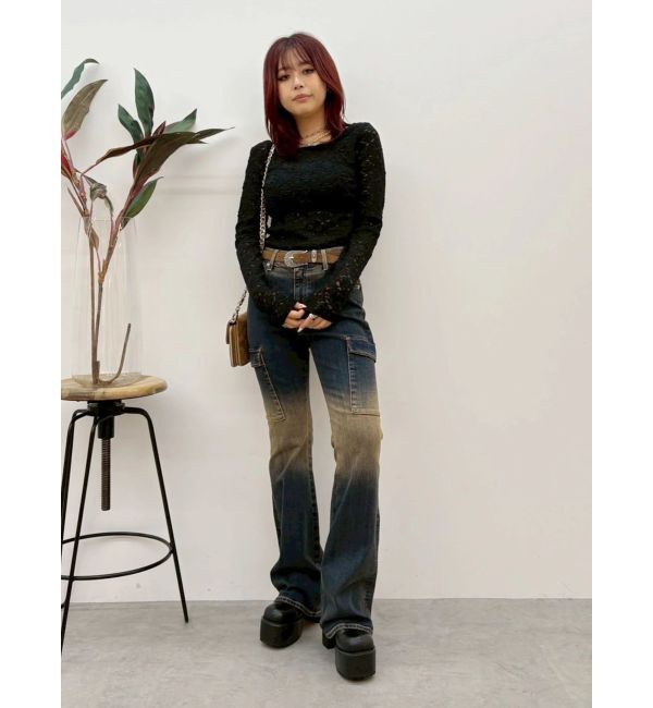 EVRIS「バックオープンレーストップス」|Tシャツ・カットソー|