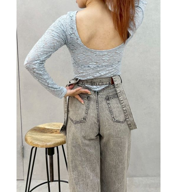 EVRIS「バックオープンレーストップス」|Tシャツ・カットソー|