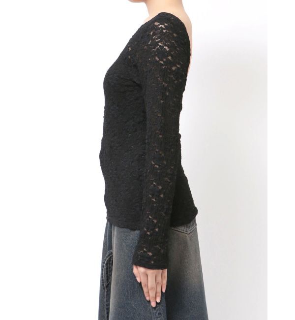 EVRIS「バックオープンレーストップス」|Tシャツ・カットソー|