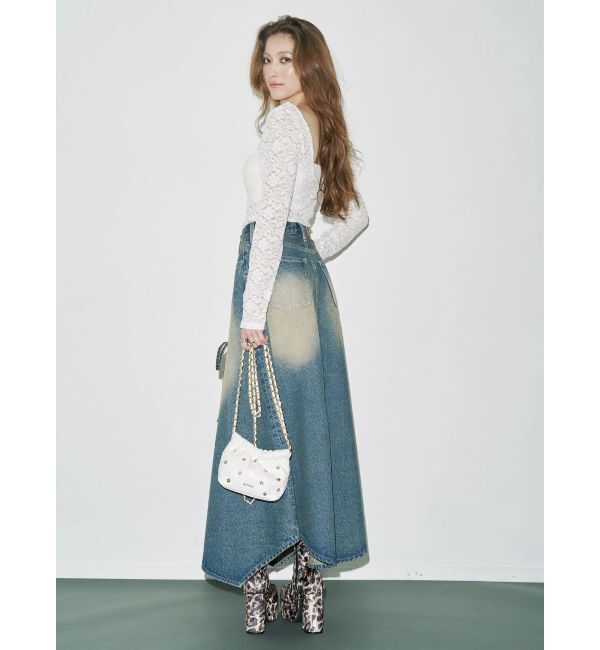 EVRIS「バックオープンレーストップス」|Tシャツ・カットソー|