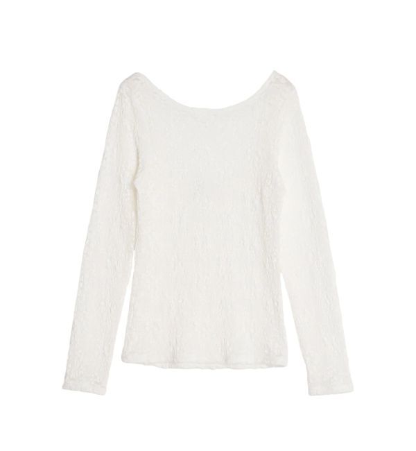 EVRIS「バックオープンレーストップス」|Tシャツ・カットソー|