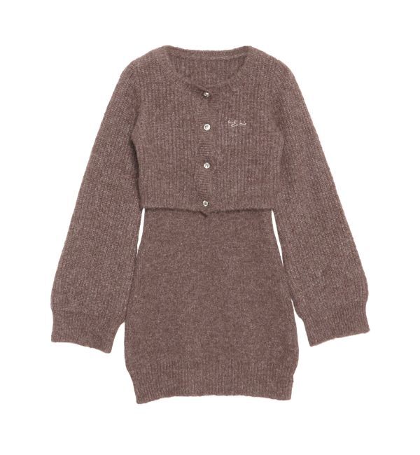 EVRIS「ワンポイントアンサンブルニットワンピース」|ワンピース|