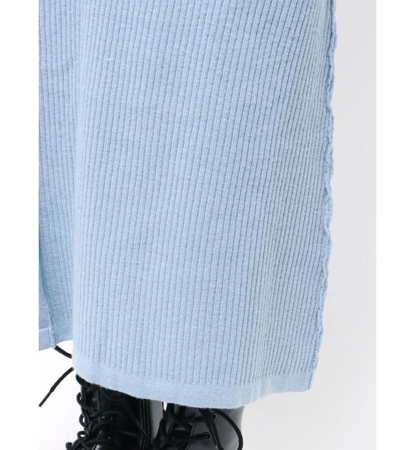 EVRIS「カッティングロングニットワンピース」|ワンピース|
