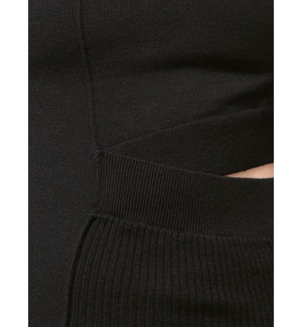 EVRIS「カッティングロングニットワンピース」|ワンピース|