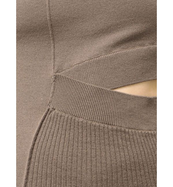 EVRIS「カッティングロングニットワンピース」|ワンピース|