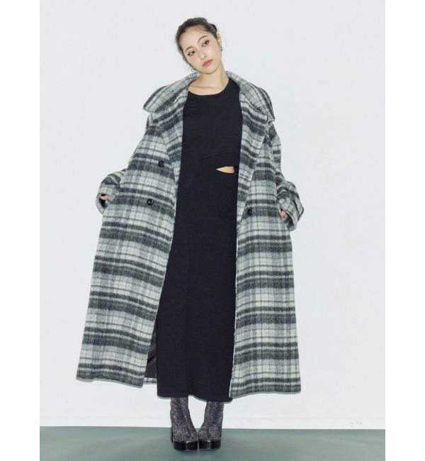 EVRIS「カッティングロングニットワンピース」|ワンピース|