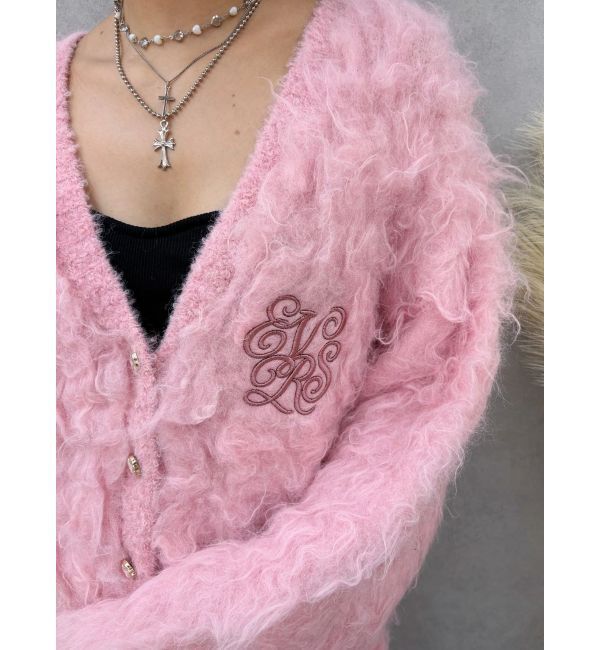 EVRIS「ビジューシャギーニットカーディガン」|カーディガン|