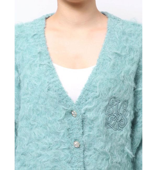 EVRIS「ビジューシャギーニットカーディガン」|カーディガン|