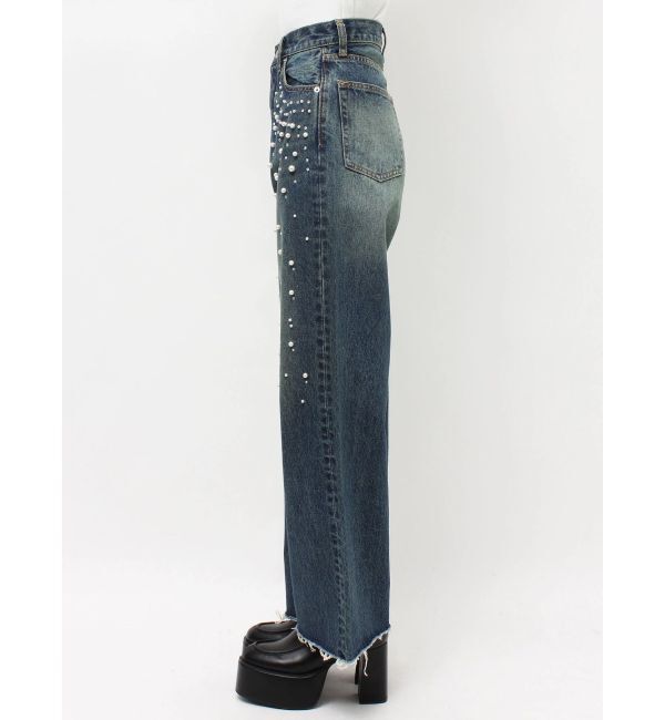 EVRIS「bijouワイドデニムパンツ」|デニム|