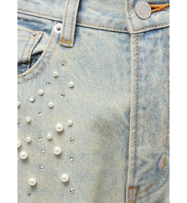 EVRIS「bijouワイドデニムパンツ」|デニム|