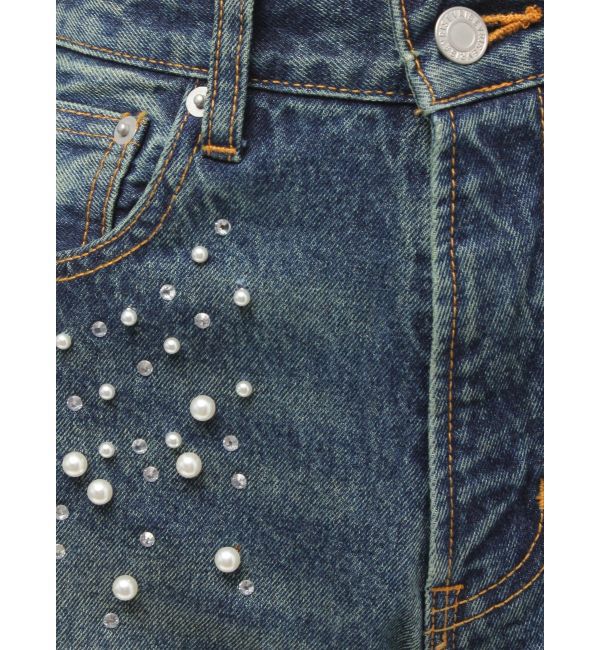 EVRIS「bijouワイドデニムパンツ」|デニム|