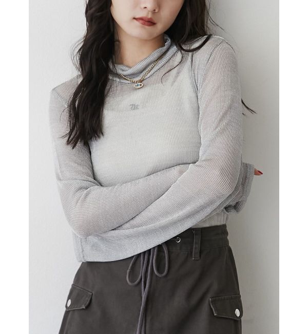 jouetie「シャイニーシアートップス」|Tシャツ・カットソー|