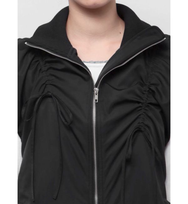 jouetie「ギャザーリボンMA-1ベスト」|ダウンベスト・ベスト|