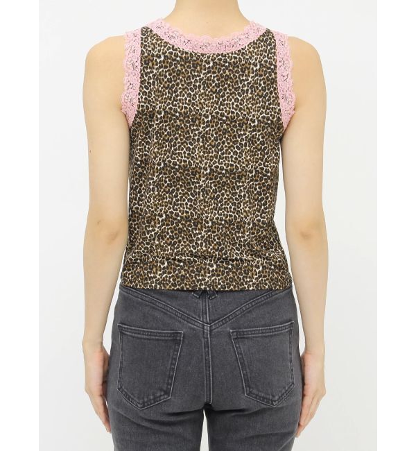 jouetie「レースラインストーンロゴタンクトップ」|Tシャツ・カットソー|