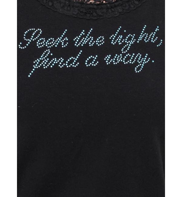 jouetie「レースラインストーンロゴタンクトップ」|Tシャツ・カットソー|