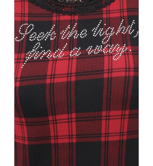 jouetie「レースラインストーンロゴタンクトップ」|Tシャツ・カットソー|