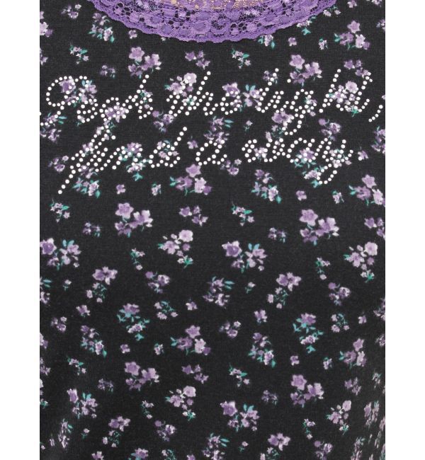 jouetie「レースラインストーンロゴタンクトップ」|Tシャツ・カットソー|