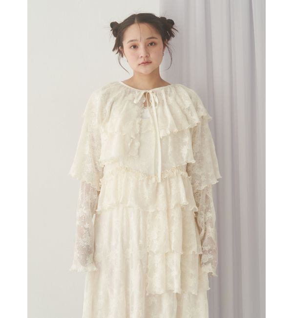 merry jenny「レースティアードキャミワンピース」|ワンピース|
