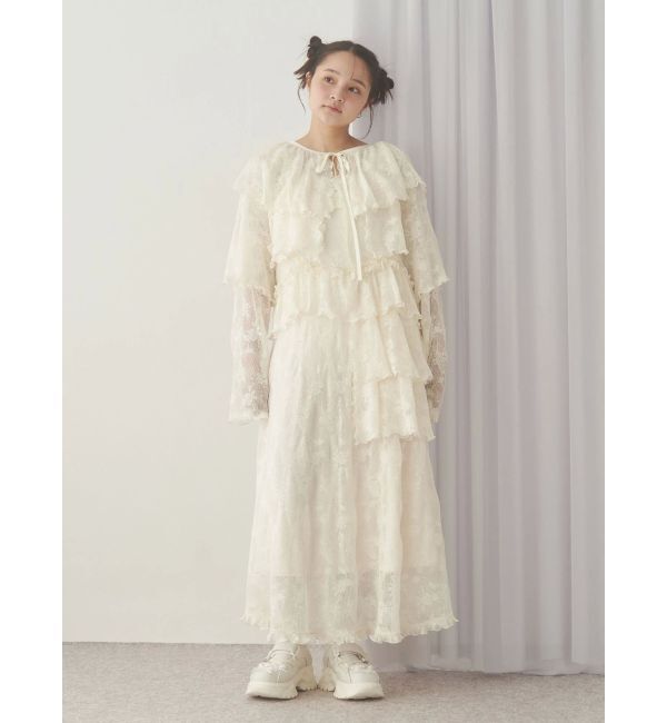 merry jenny「レースティアードキャミワンピース」|ワンピース|