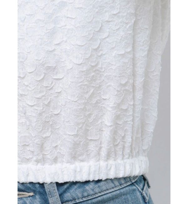 GYDA「ショルダーOPENジャカードブラウス」|シャツ・ブラウス|