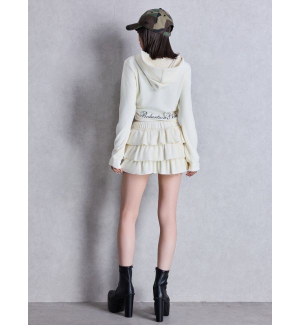 GYDA「Robertson Blvd Velour ショートパーカー」|パーカー|