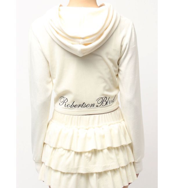GYDA「Robertson Blvd Velour ショートパーカー」|パーカー|