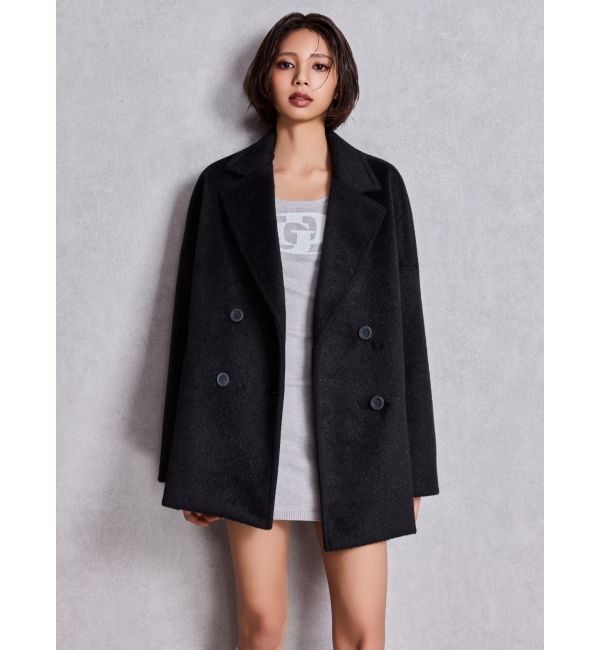 GYDA「ラメmaterialチェスターコート」|チェスターコート|