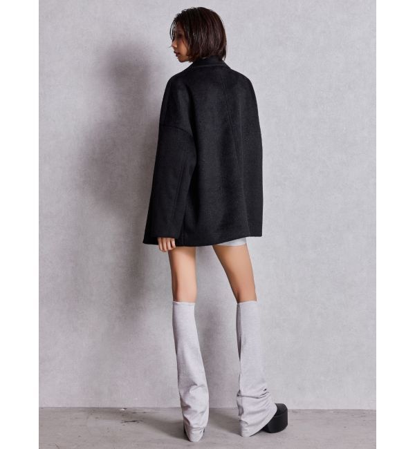 GYDA「ラメmaterialチェスターコート」|チェスターコート|