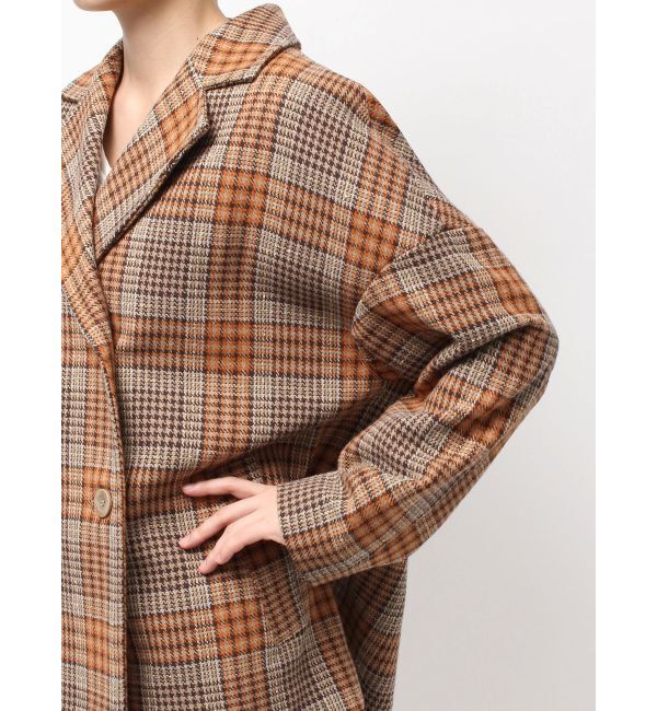 GYDA「ラメmaterialチェスターコート」|チェスターコート|