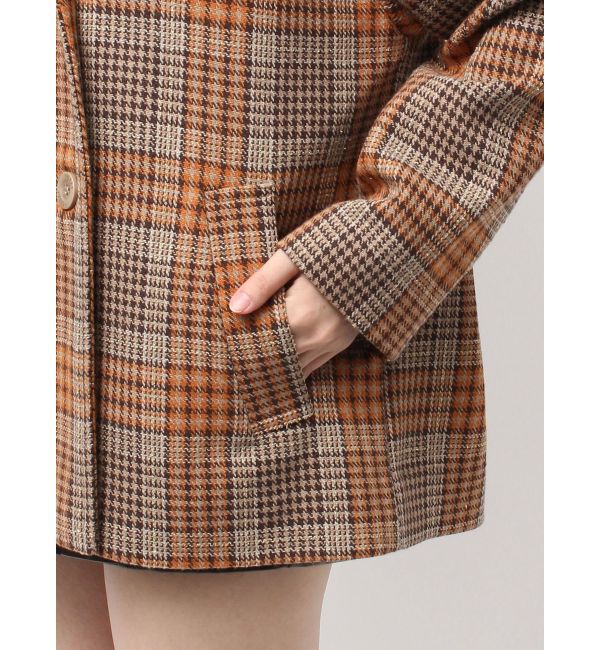 GYDA「ラメmaterialチェスターコート」|チェスターコート|