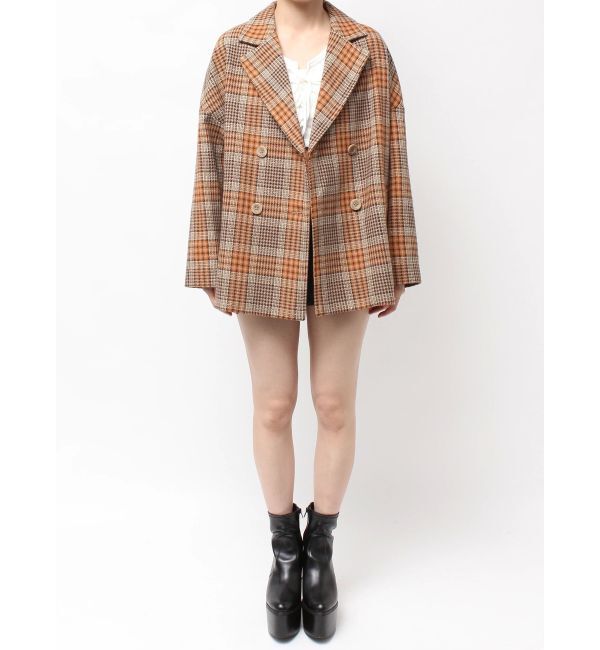 GYDA「ラメmaterialチェスターコート」|チェスターコート|