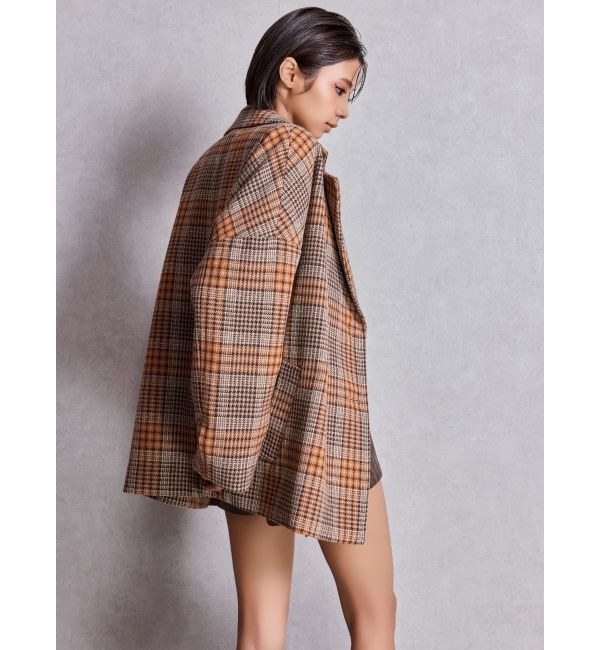 GYDA「ラメmaterialチェスターコート」|チェスターコート|
