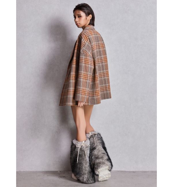 GYDA「ラメmaterialチェスターコート」|チェスターコート|