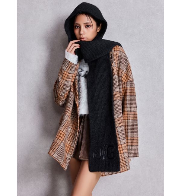 GYDA「ラメmaterialチェスターコート」|チェスターコート|