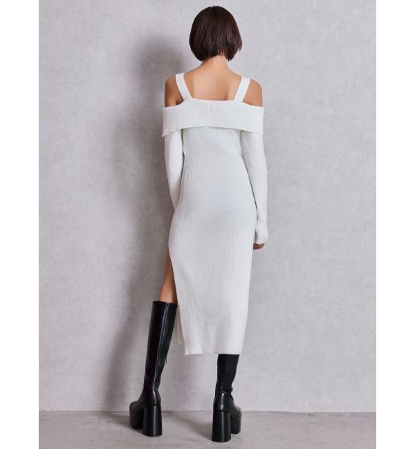 GYDA「オフショルニットLONGワンピース」|ワンピース|