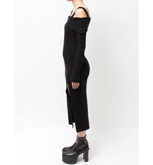 GYDA「オフショルニットLONGワンピース」|ワンピース|