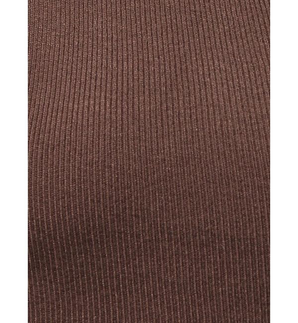 GYDA「GG CHAIN LEFT OPEN LONGニットワンピース」|ワンピース|