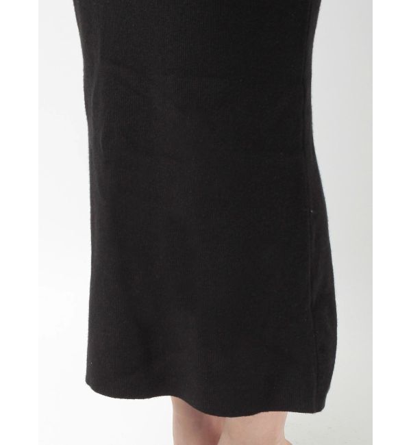 GYDA「GG CHAIN LEFT OPEN LONGニットワンピース」|ワンピース|