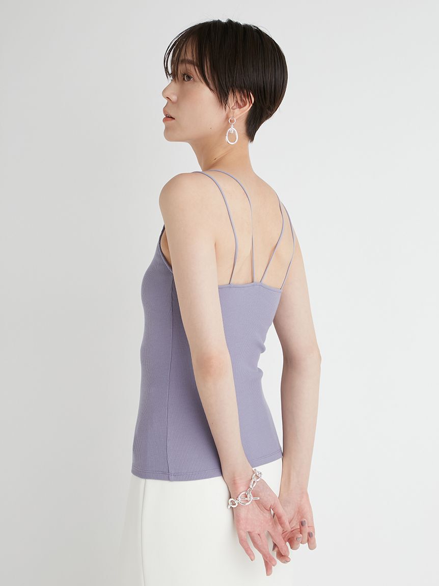 emmi atelier「【emmi atelier】カップ付きリブキャミソール」|キャミソール|