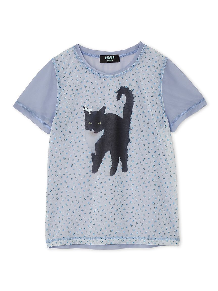 FURFUR「【上國料萌衣コラボ】Oolong花柄Tシャツ」|Tシャツ・カットソー|