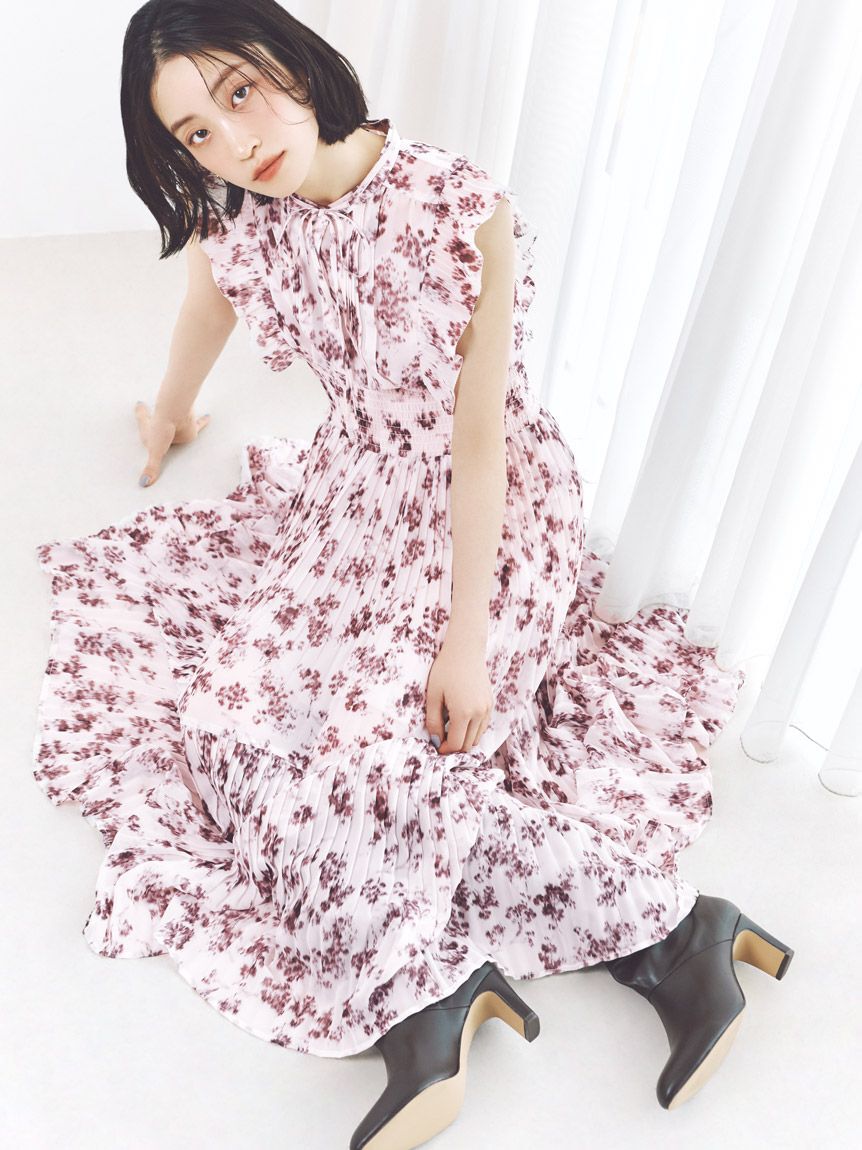 SNIDEL「【販路限定サイズあり】Sustainableフリルワンピース」|ワンピース|