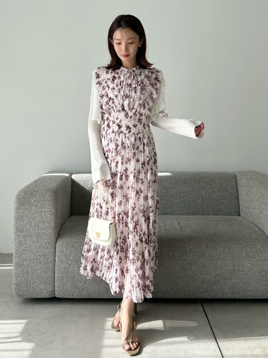 SNIDEL「【販路限定サイズあり】Sustainableフリルワンピース」|ワンピース|