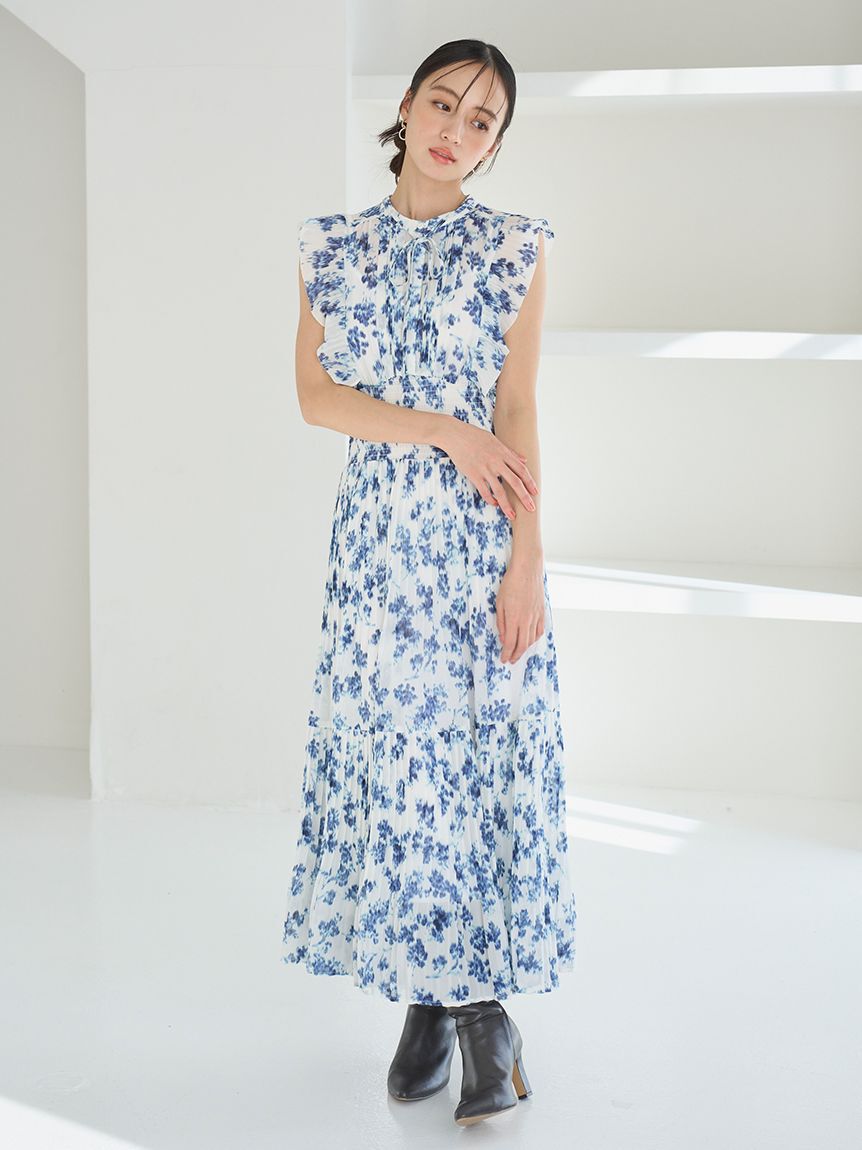 SNIDEL「【販路限定サイズあり】Sustainableフリルワンピース」|ワンピース|