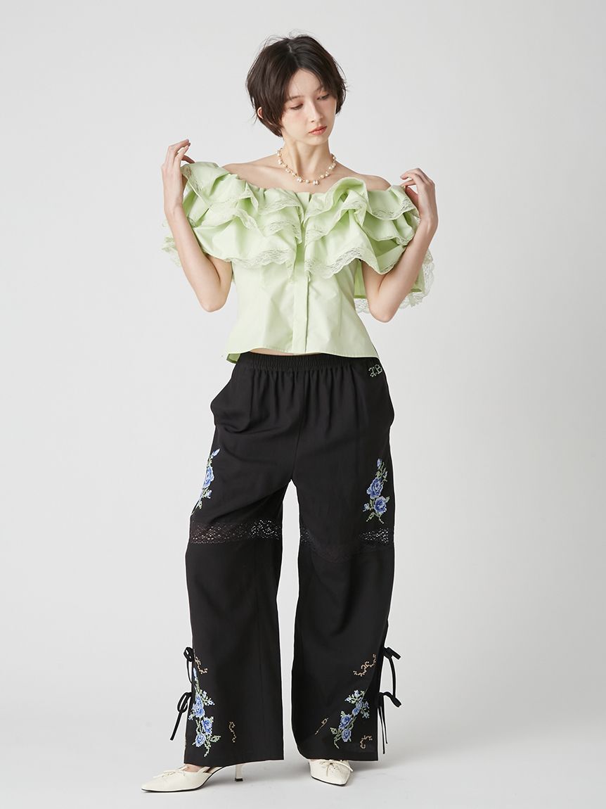 LILY BROWN「ボリュームフリルオフショル2wayブラウス」|シャツ・ブラウス|