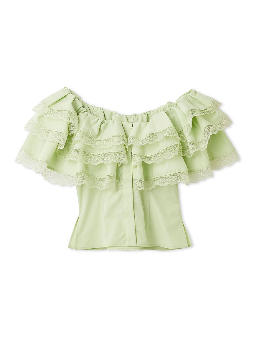 LILY BROWN「ボリュームフリルオフショル2wayブラウス」|シャツ・ブラウス|