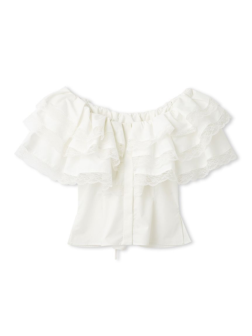 LILY BROWN「ボリュームフリルオフショル2wayブラウス」|シャツ・ブラウス|