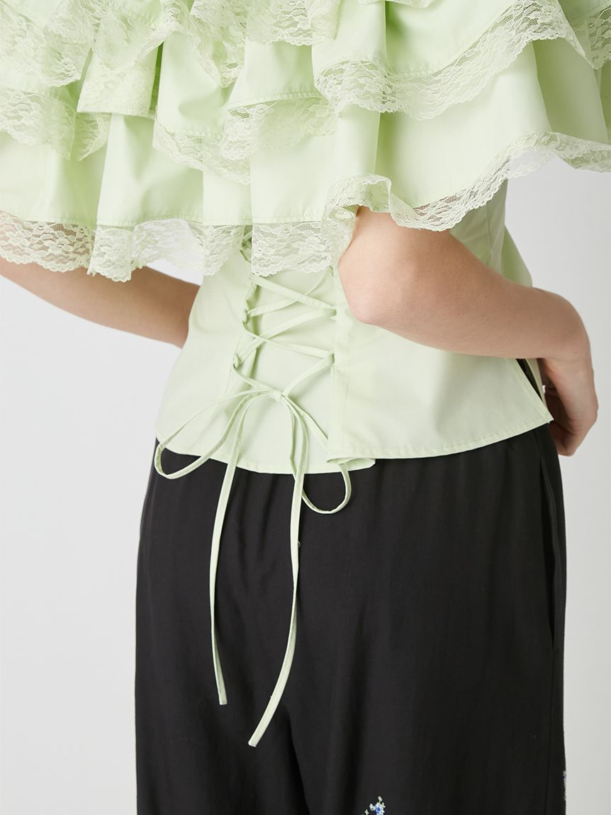 LILY BROWN「ボリュームフリルオフショル2wayブラウス」|シャツ・ブラウス|