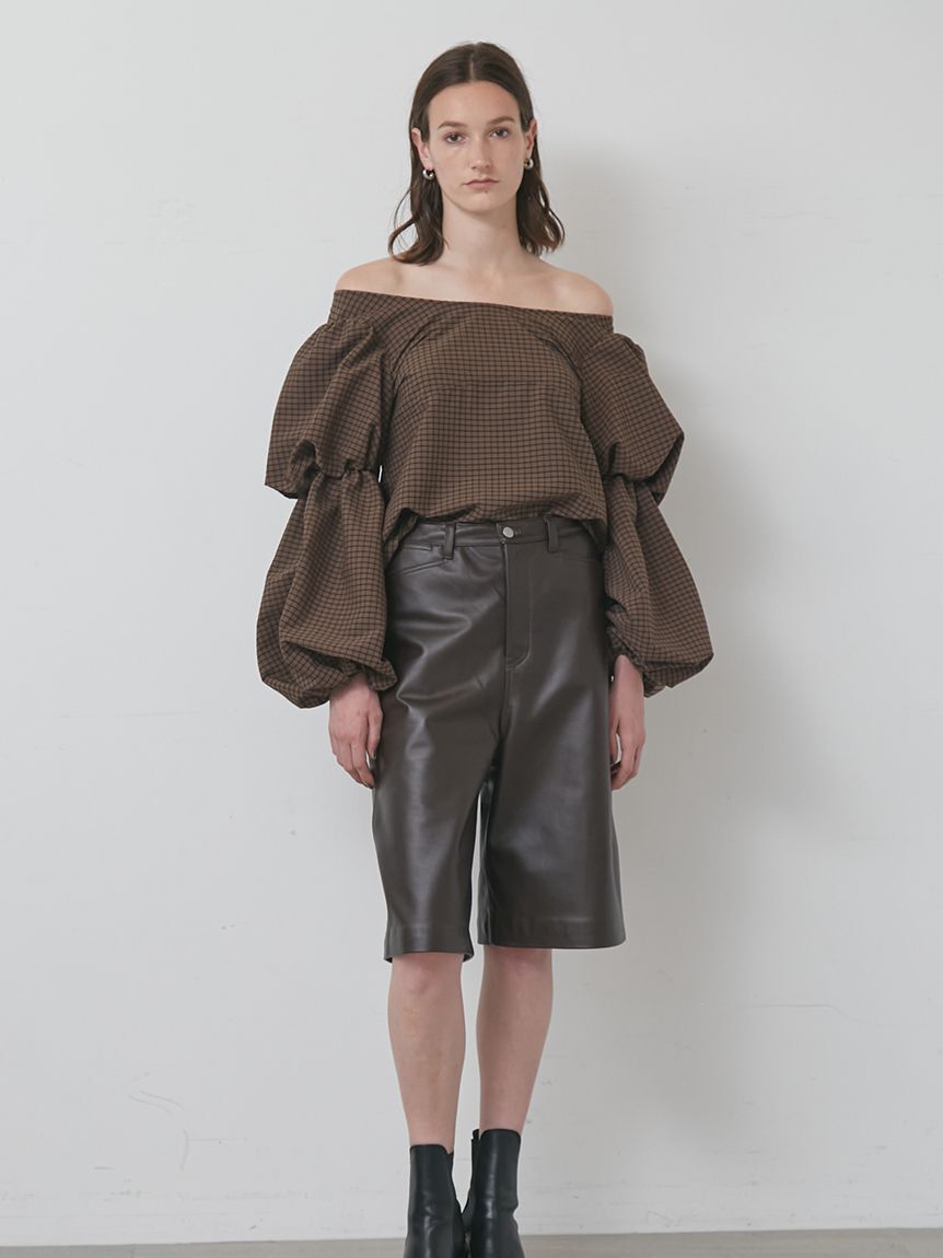 styling/「【セットアップ対応】ラムレザーハーフパンツ」|その他|