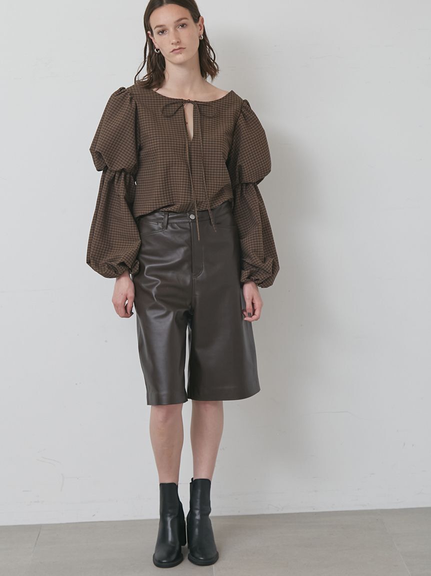 styling/「【セットアップ対応】ラムレザーハーフパンツ」|その他|