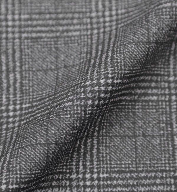 MACKINTOSH PHILOSOPHY「テーラードジャージーパンツ ツイル/チェックプリントメッシュ」|スラックス|